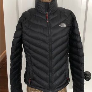 North Face black down jacket